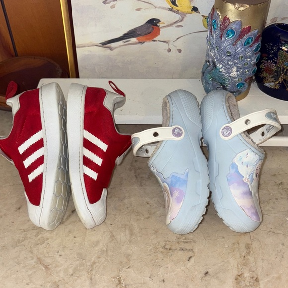 Hello Kitty Red Sneakers/ Disney’s crocs bundle - Picture 2 of 7